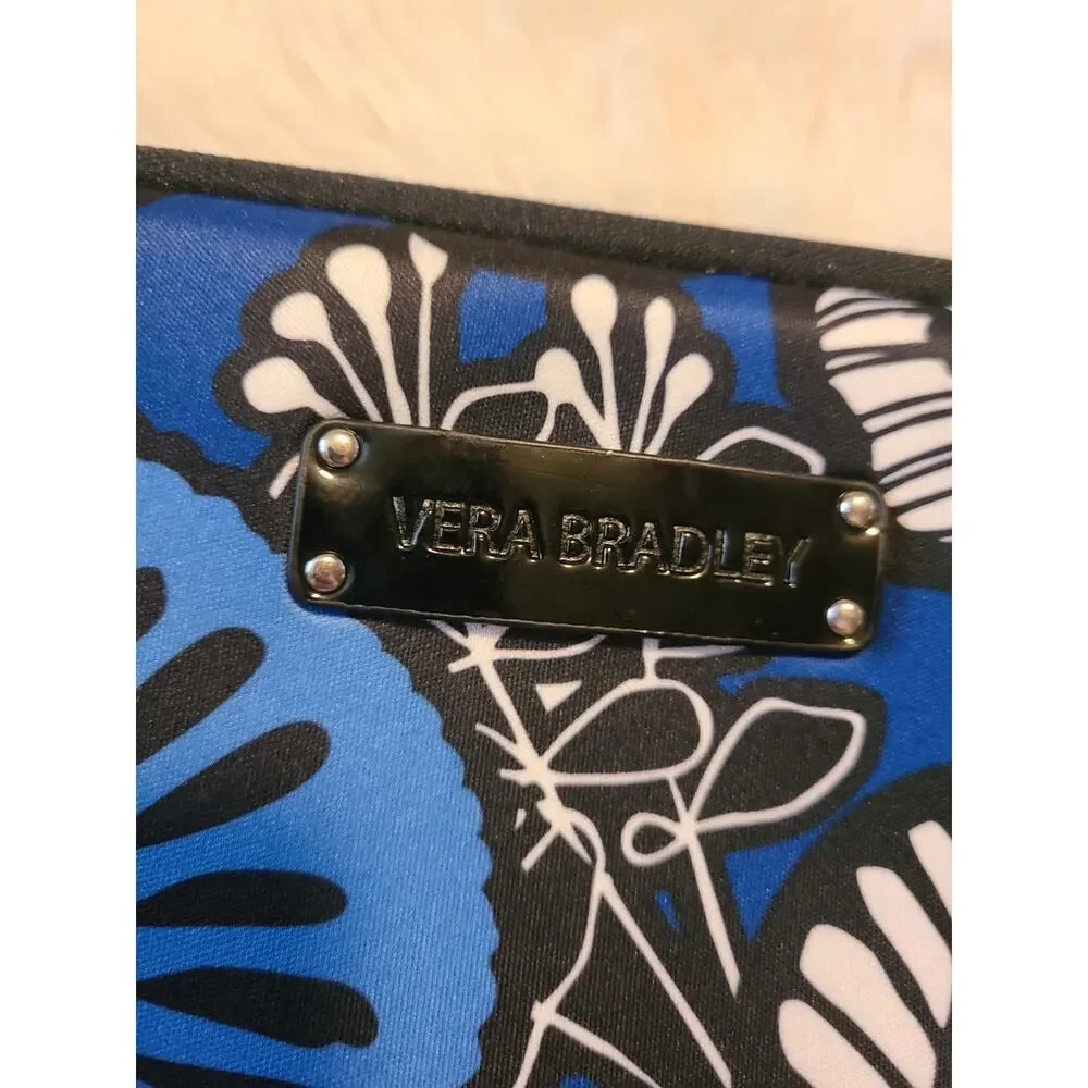 Vera Bradley soft shell Neoprene Blue Tablet/Ipad case 10x8in